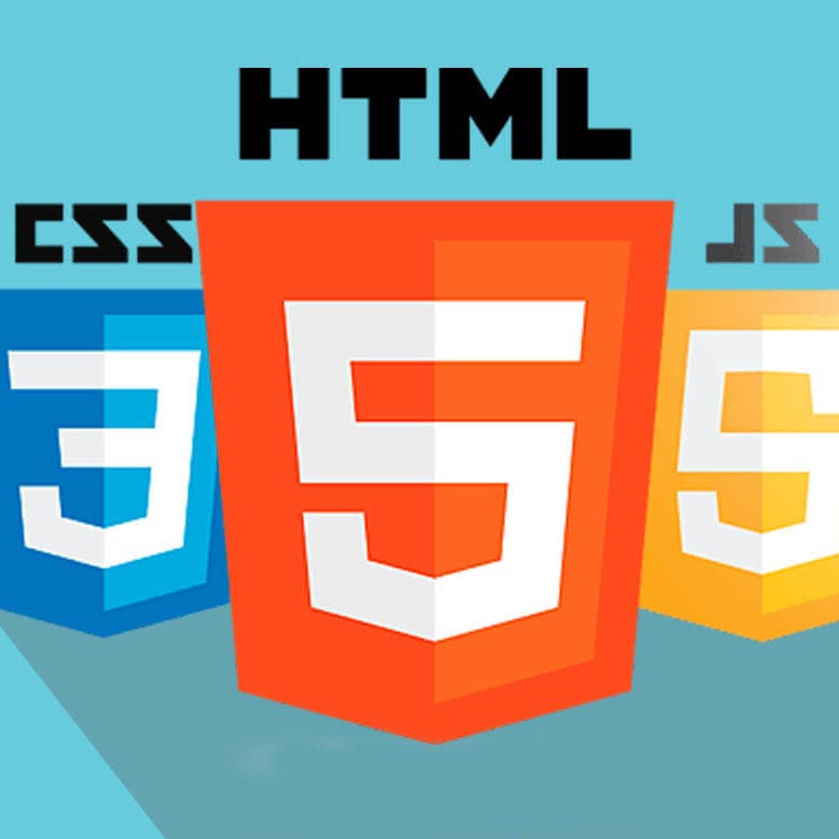HTML, CSS, and JS logos